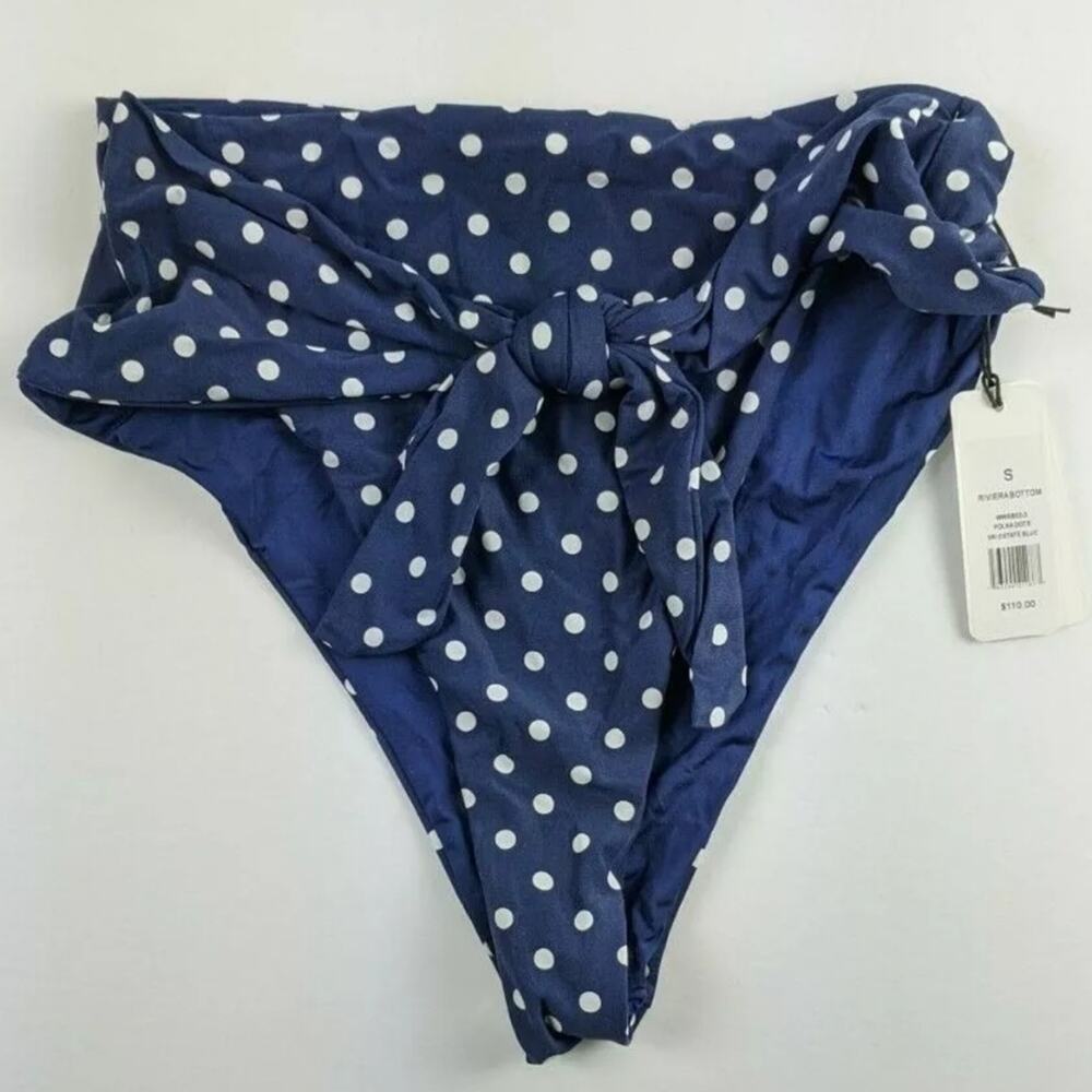 We Wore What Riviera Bikini Bottoms, Blue, Women's Small